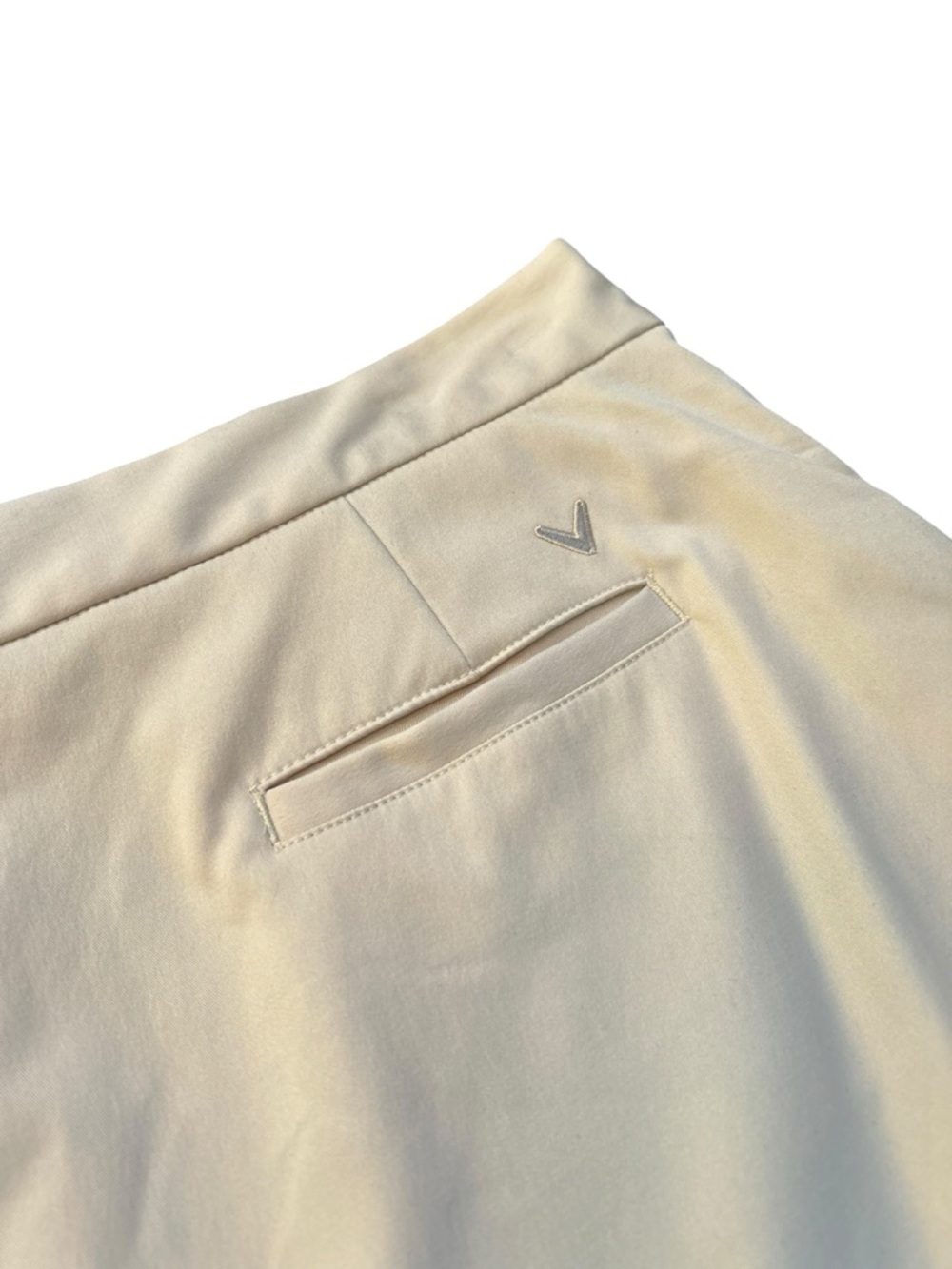 Callaway Golf Skort Women's 10 Beige Pleated Athletic Tennis Pickleball Zip - Picture 9 of 11